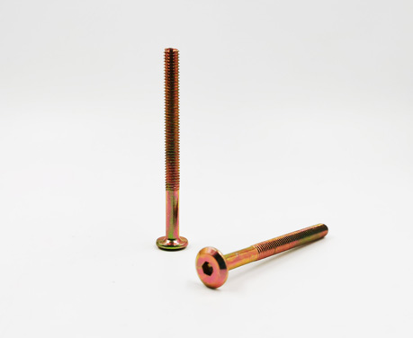 黃鋅平頭內(nèi)六角家具螺